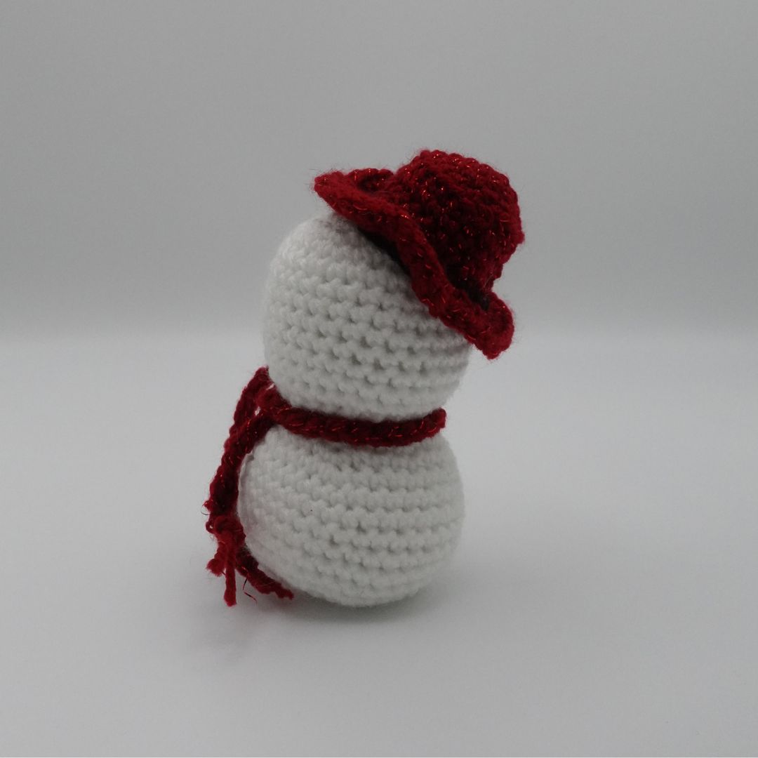 Bonhomme de neige chapeau rouge